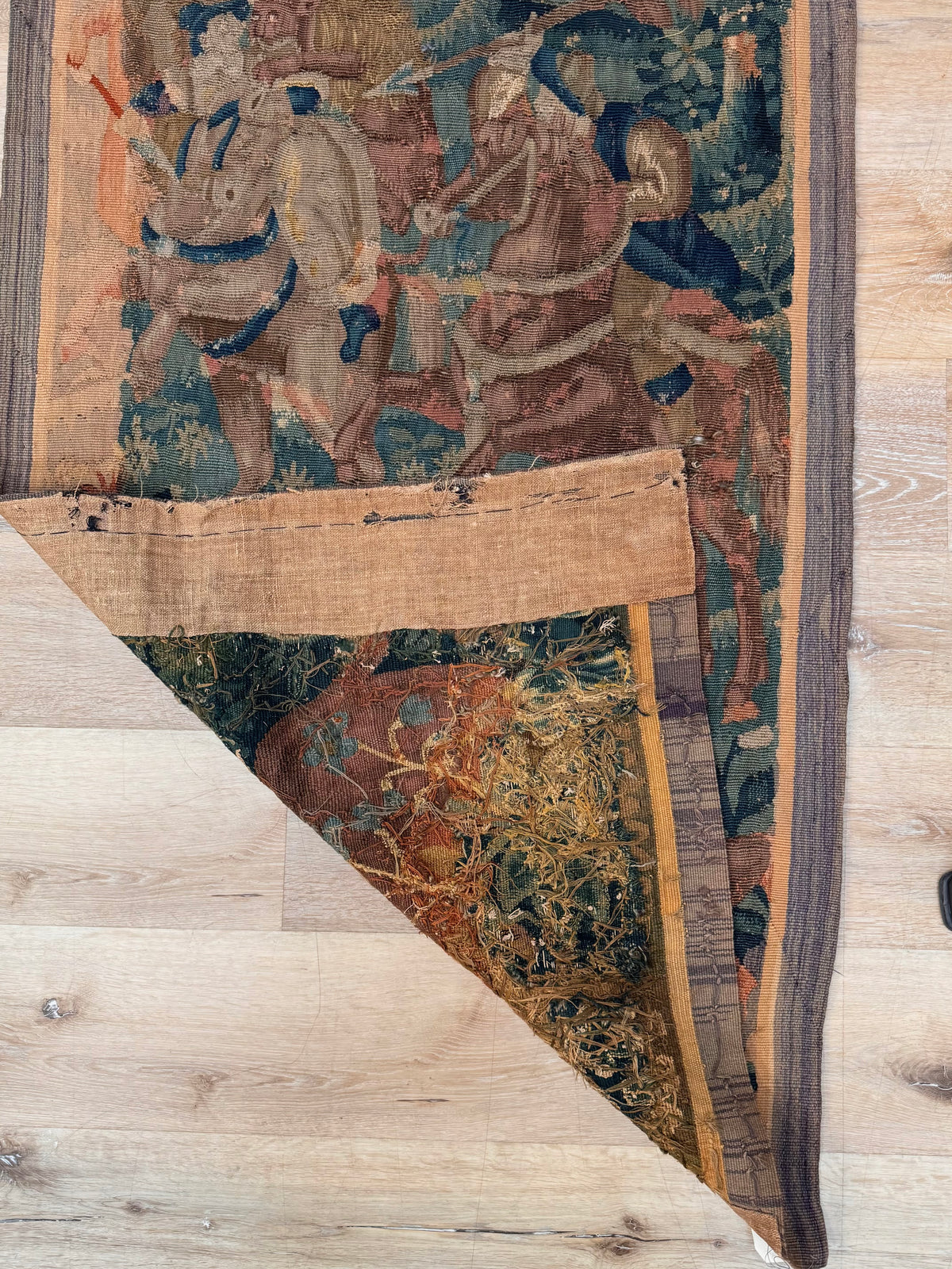 Flemish Tapestry Verdure Fragment, 17th Century