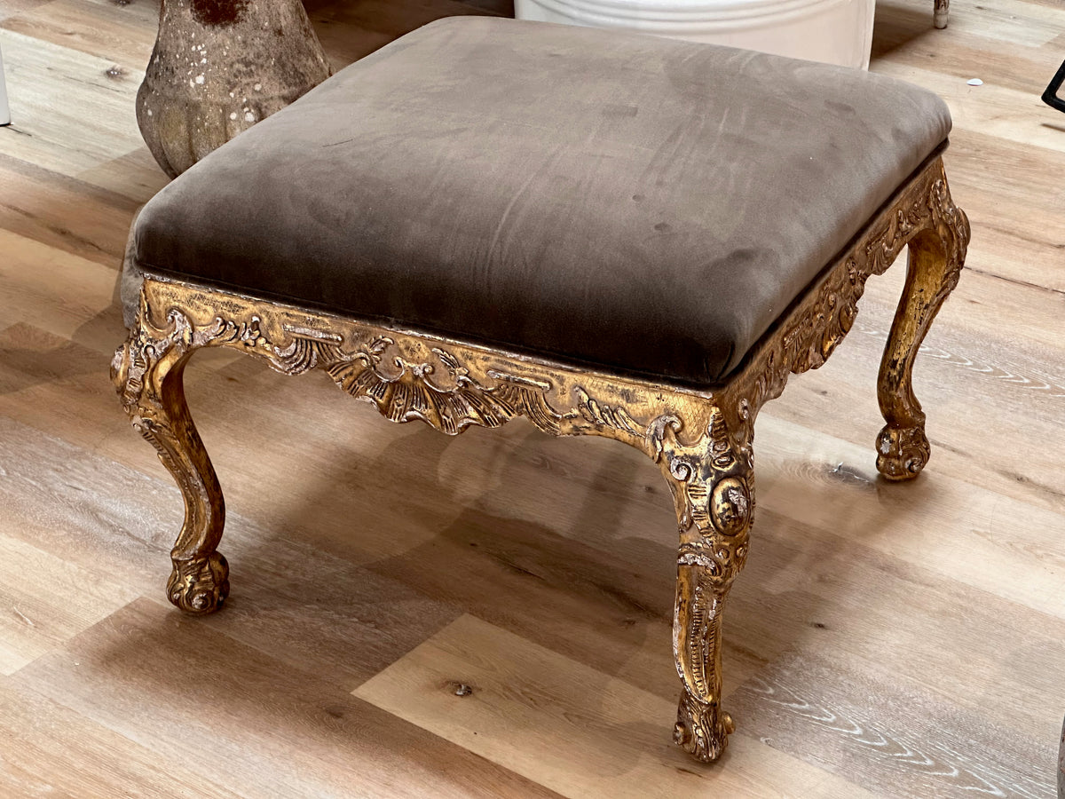 Louis XV Style Giltwood Tabouret
