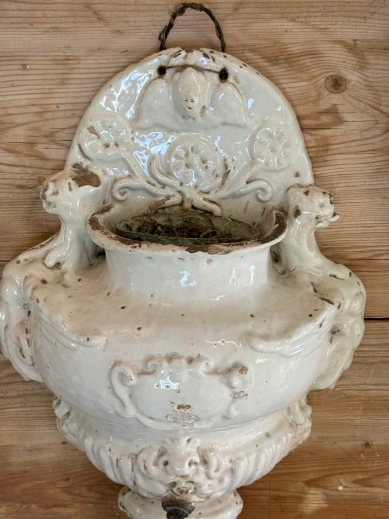 17th - 18th Century White Ceramic Italian Lavabo - Helen Storey Antiques