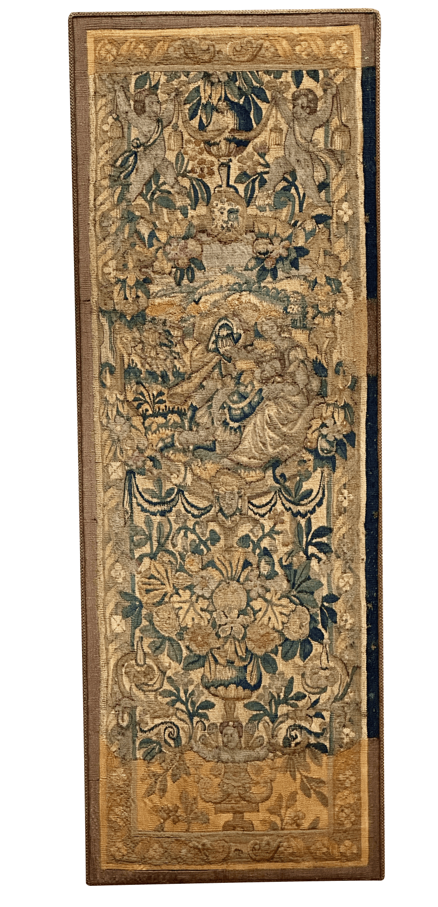 17th Century Flemish Tapestry Panel, mounted - Helen Storey Antiques