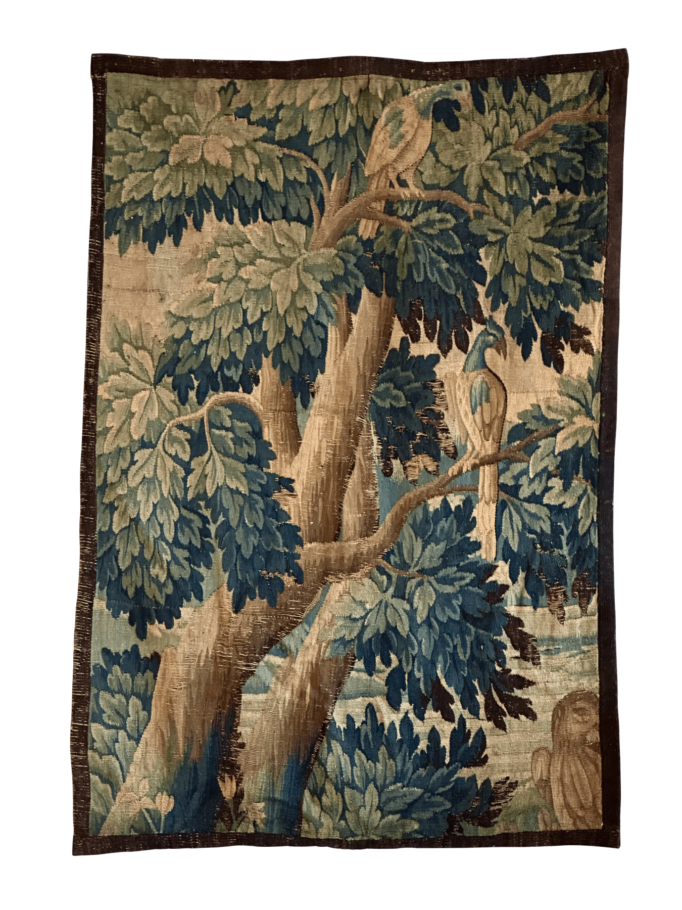 17th Century Flemish Verdure Tapestry Fragment