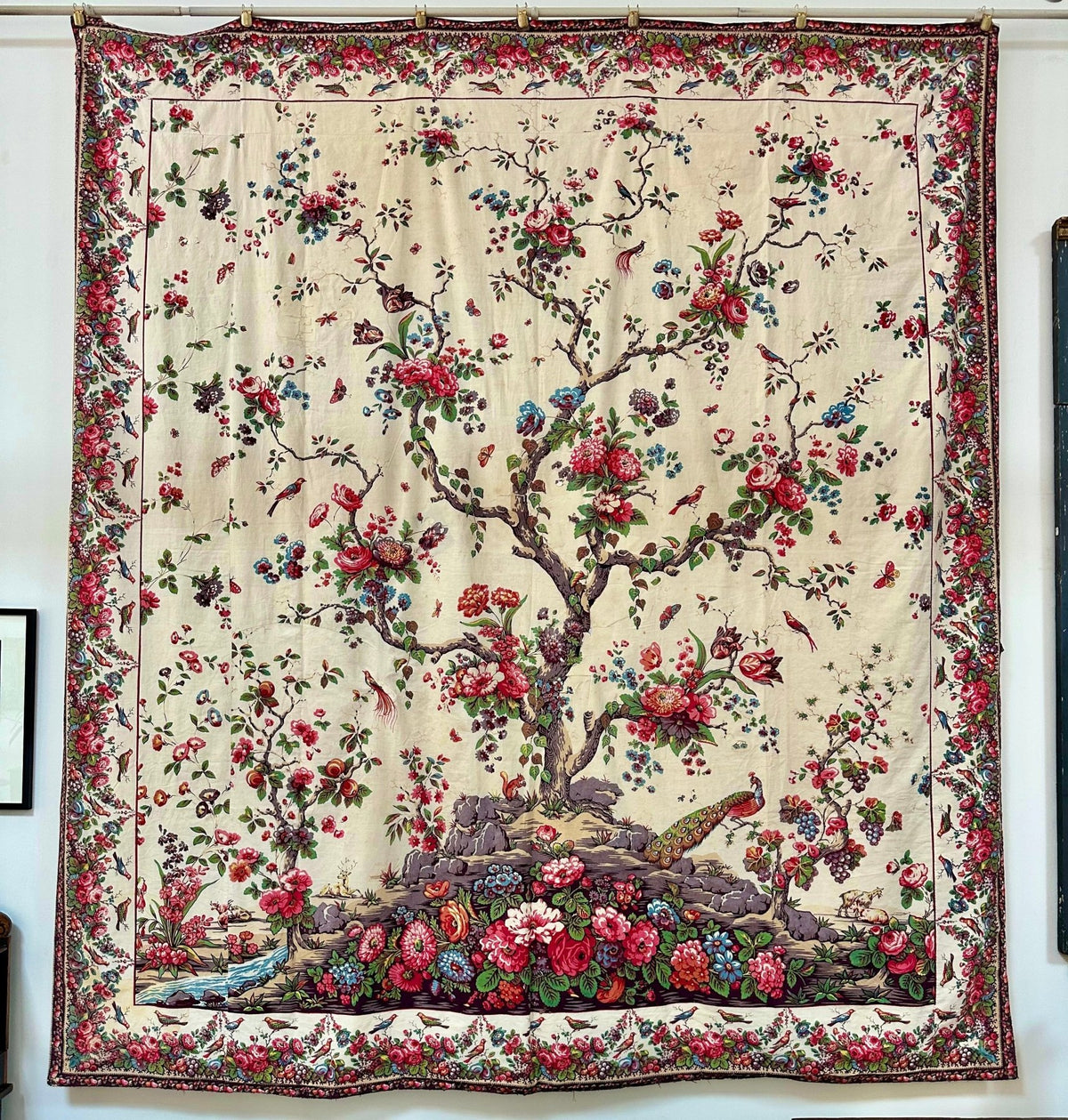 1830 Rare Italian Mezzaro Wall hanging - Helen Storey Antiques