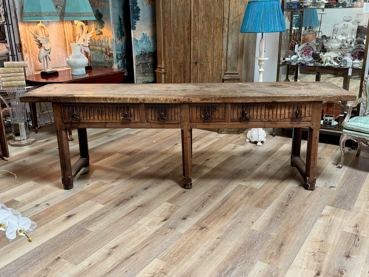 Large Spanish Table, 17th Century, Console or Server