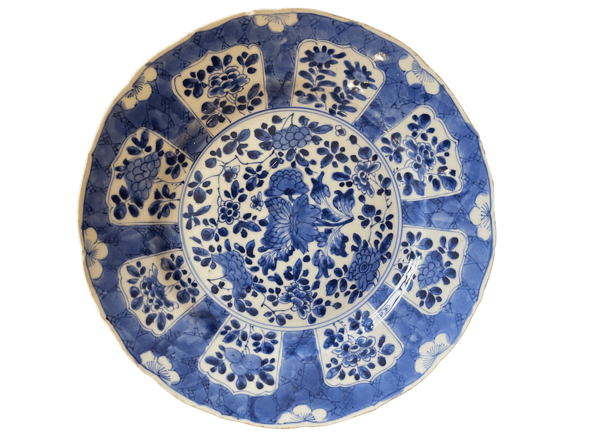 18th Century Blue &amp; White Delft Charger - Helen Storey Antiques
