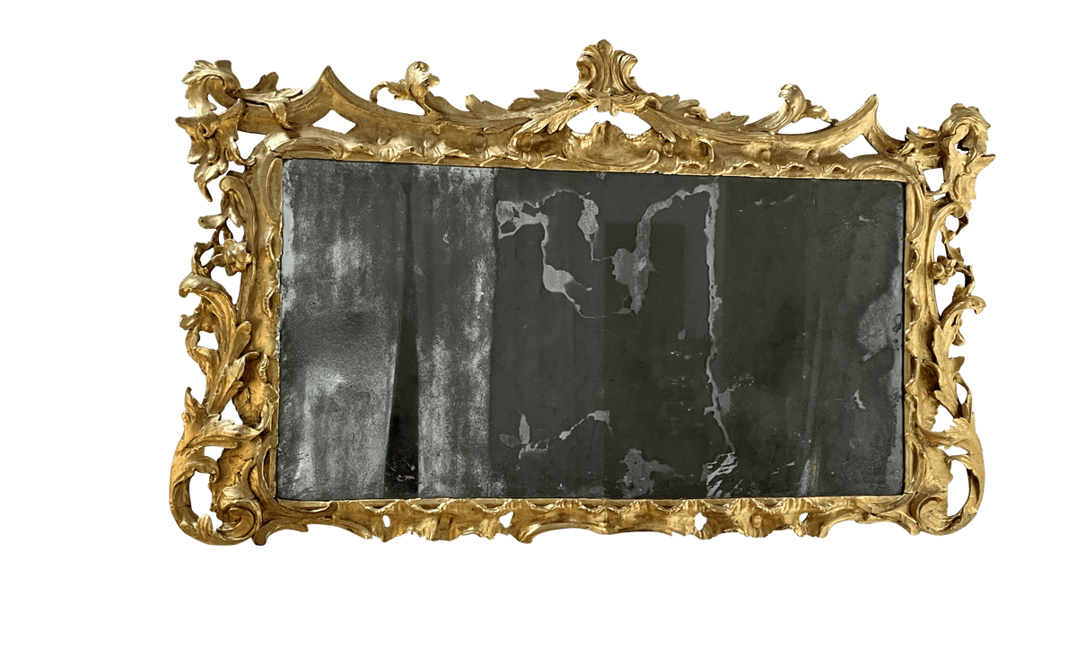 18th Century Carved Gilt Overmantel Mirror - Helen Storey Antiques