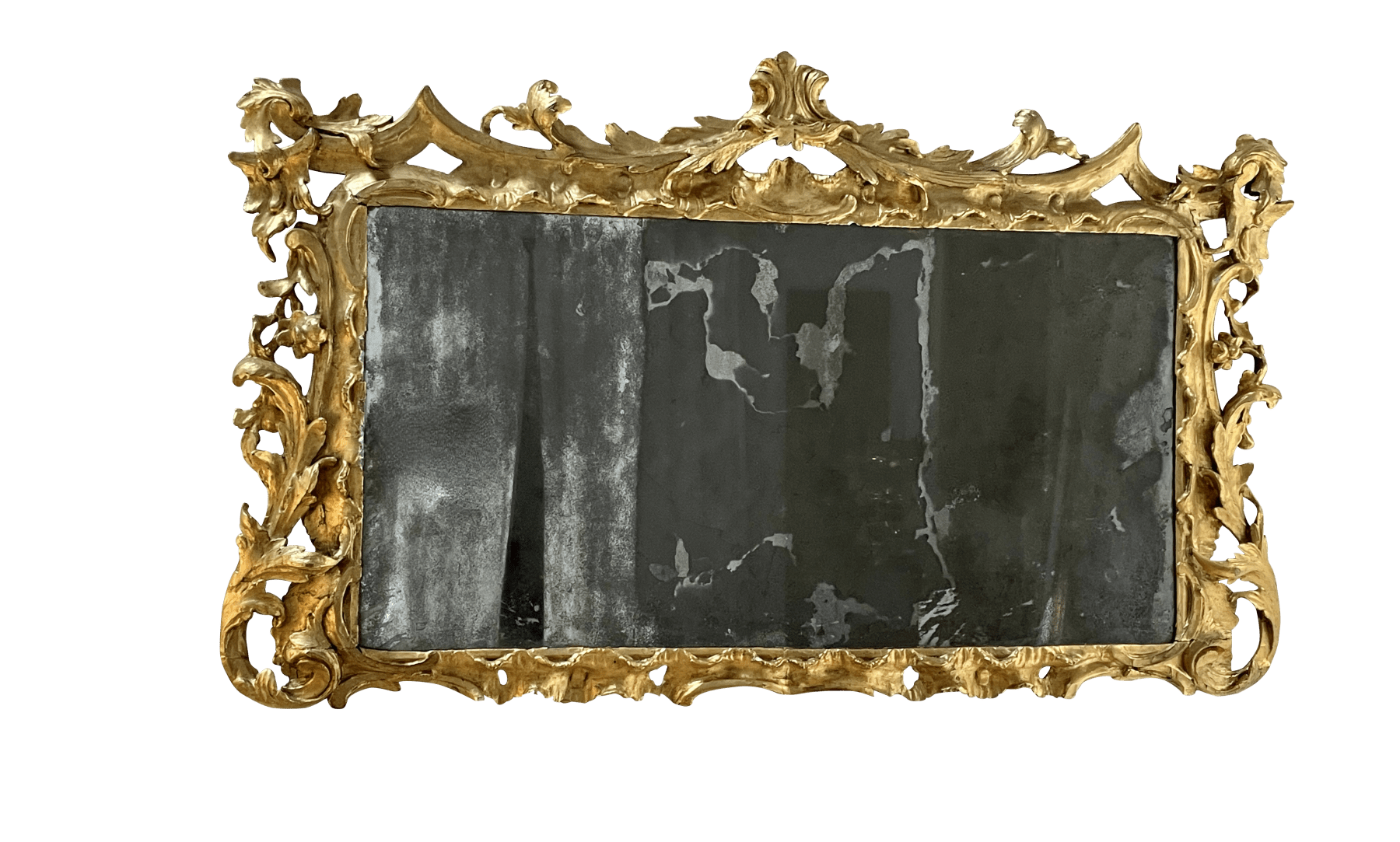 18th Century Carved Gilt Overmantel Mirror - Helen Storey Antiques