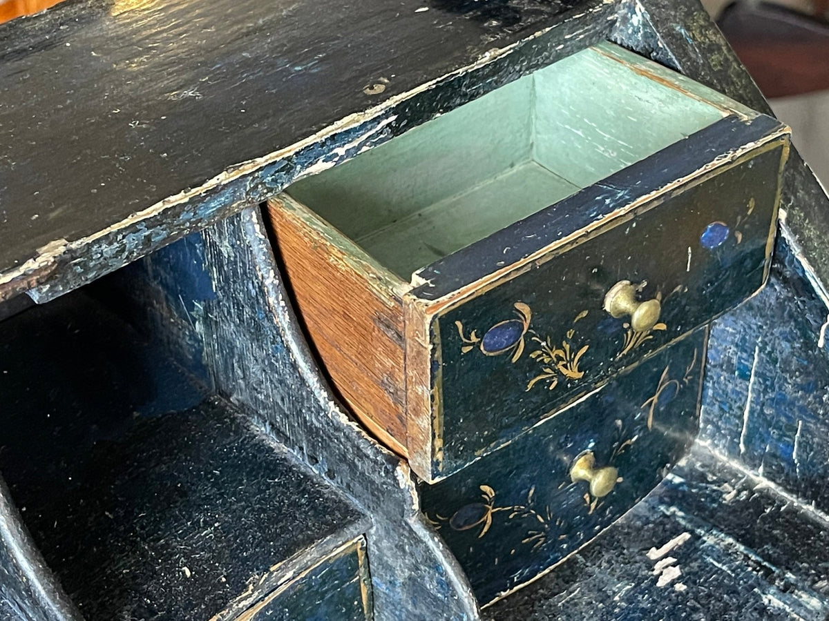 18TH CENTURY ENGLISH CHINOISERIE TABLE DESK - Helen Storey Antiques