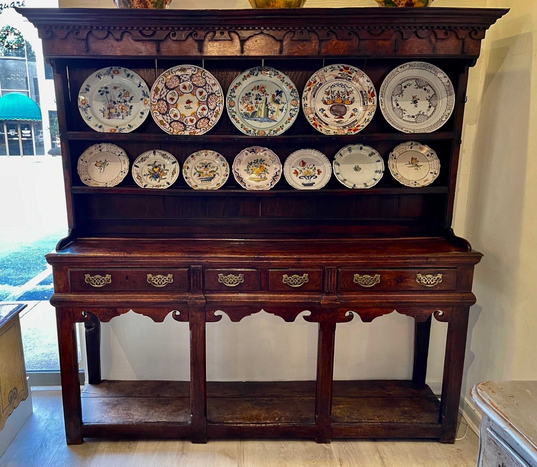 18th Century English Oak Welsh Dresser - Helen Storey Antiques 18th Century English Oak Welsh Dresser - Helen Storey Antiques