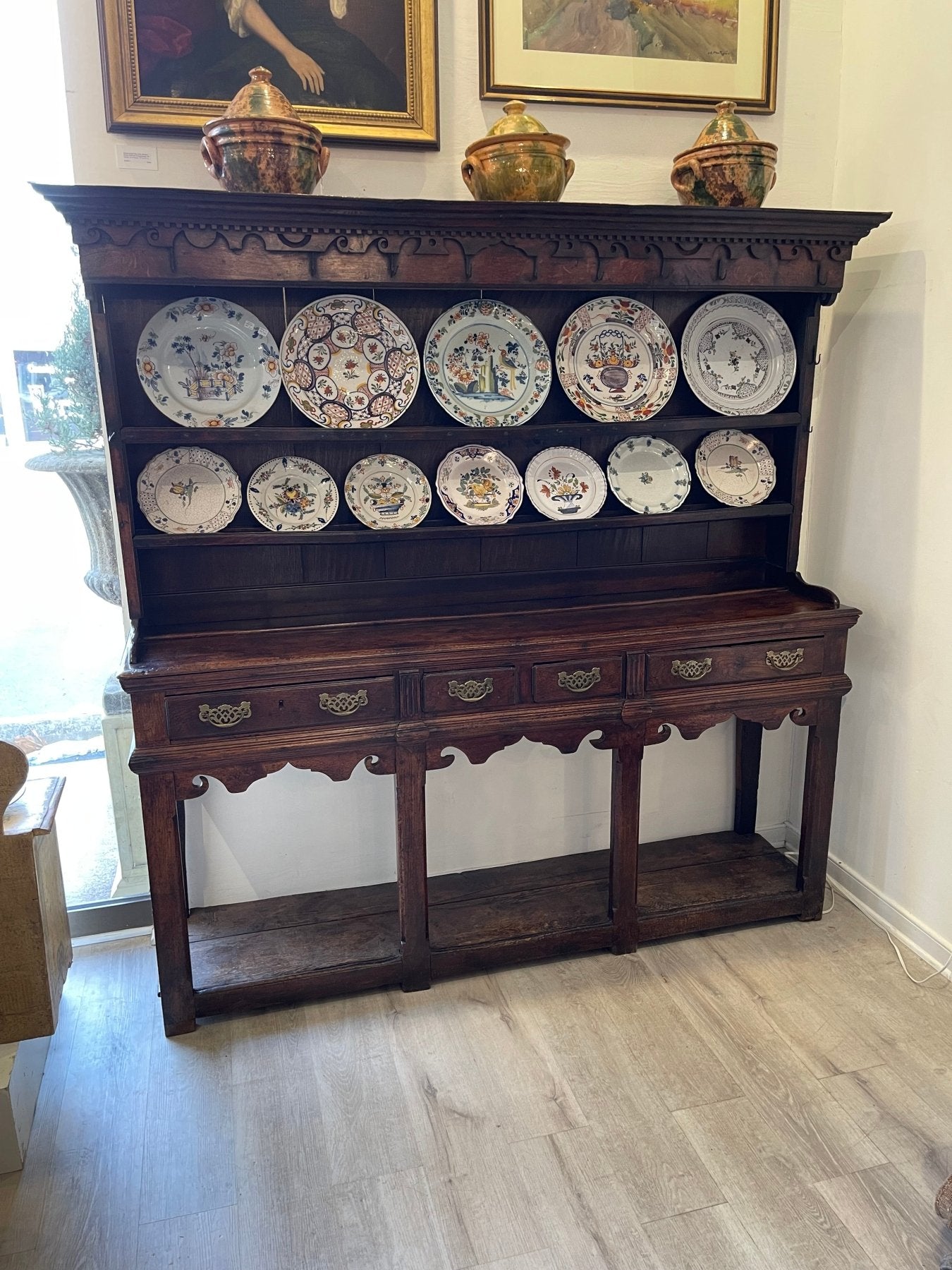 18th Century English Oak Welsh Dresser - Helen Storey Antiques 18th Century English Oak Welsh Dresser - Helen Storey Antiques