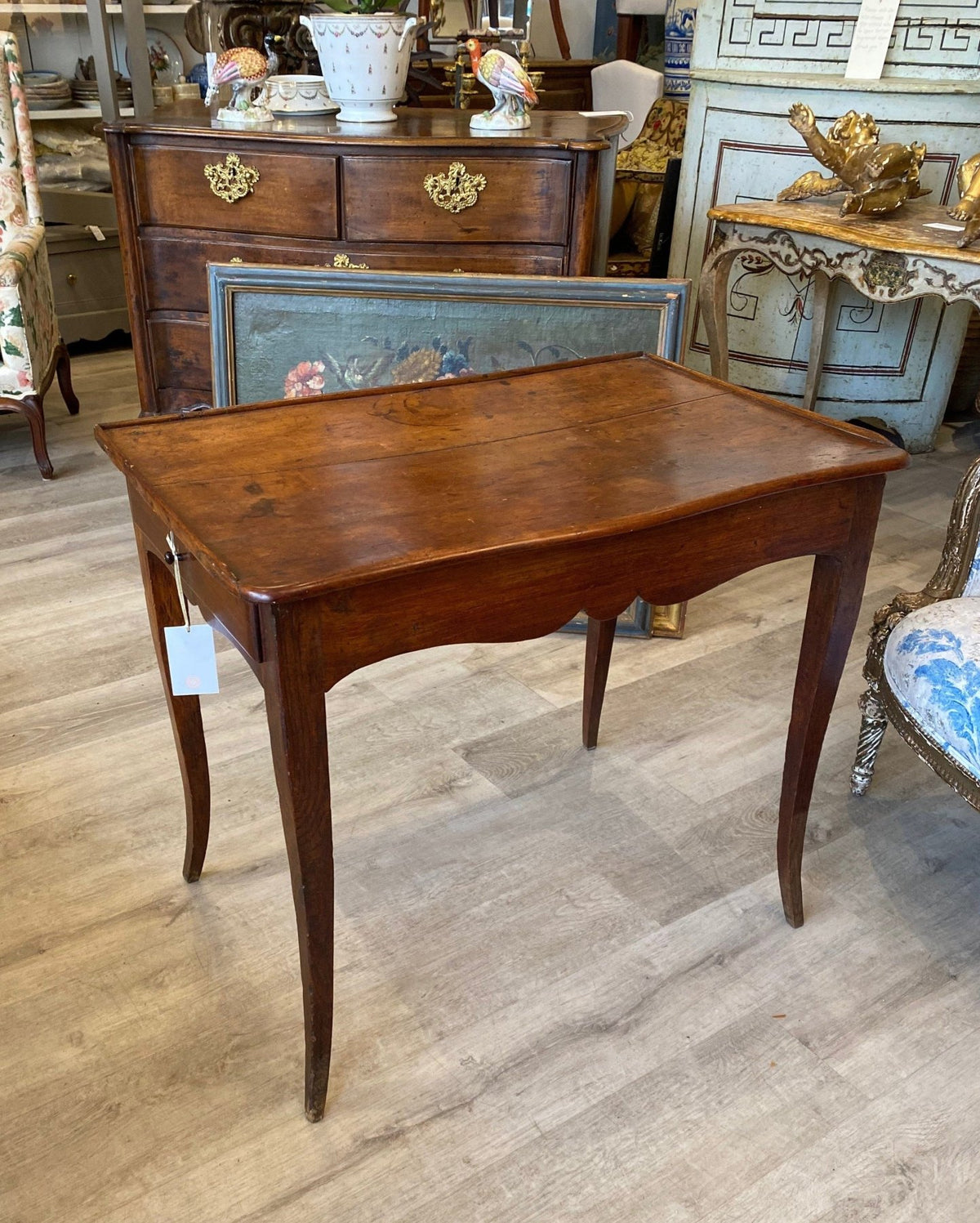 18TH CENTURY FRENCH PROVINCIAL walnut ESCRITOIRE SIDE TABLE - Helen Storey Antiques