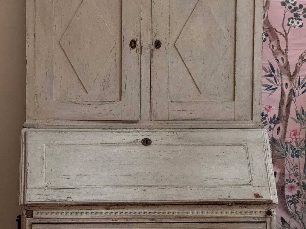18th Century Gustavian period secretary desk and bookcase - Helen Storey Antiques