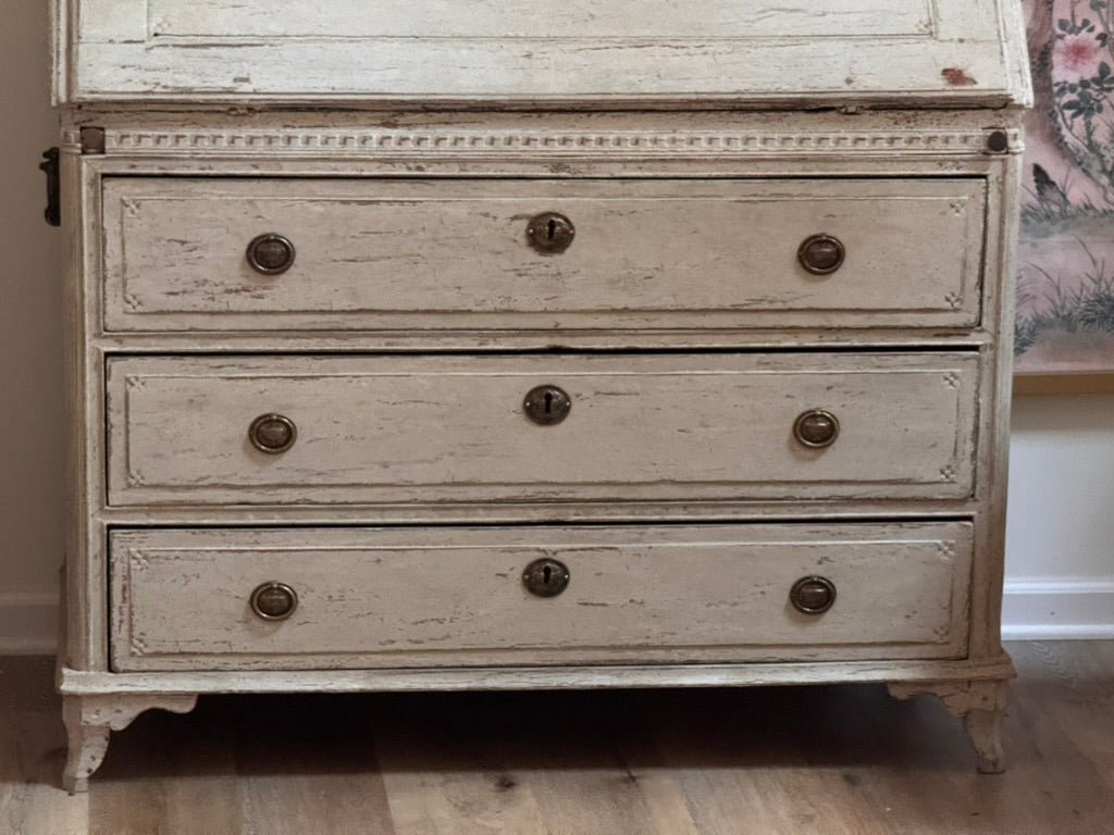 18th Century Gustavian period secretary desk and bookcase - Helen Storey Antiques