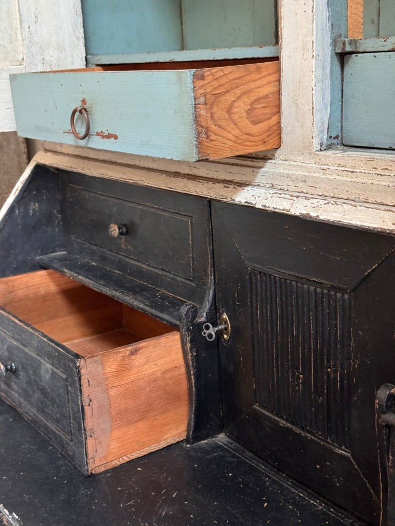 18th Century Gustavian period secretary desk and bookcase - Helen Storey Antiques