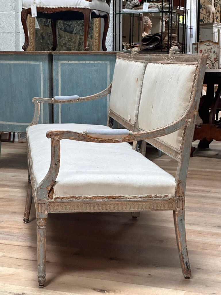 18th Century Gustavian Settee Bench On Hold Helen Storey Antiques 18th-century-gustavian-settee-bench-on-hold-helen-storey-antiques