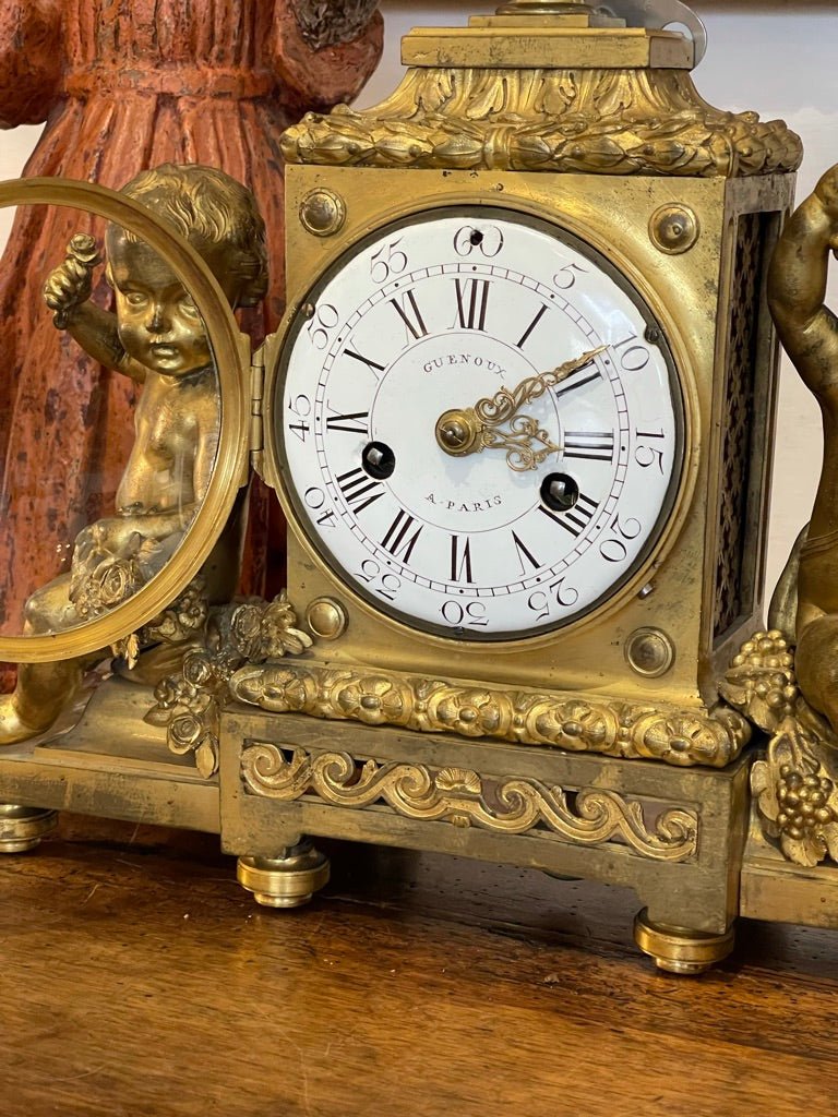 18th Century Louis XVI Ormolu Mantel Clock - Helen Storey Antiques