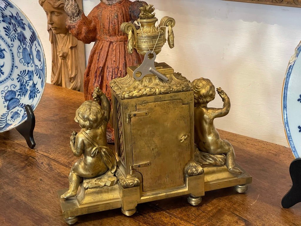 18th Century Louis XVI Ormolu Mantel Clock - Helen Storey Antiques