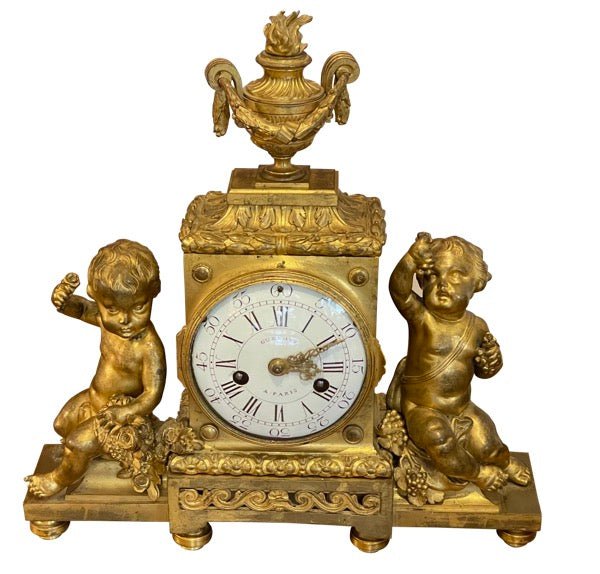 18th Century Louis XVI Ormolu Mantel Clock - Helen Storey Antiques