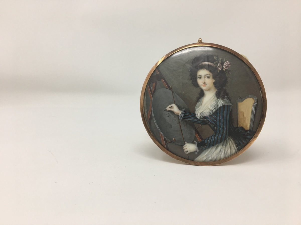 18th Century Portrait Miniature of a Female Artist - Hold for Greg - Helen Storey Antiques