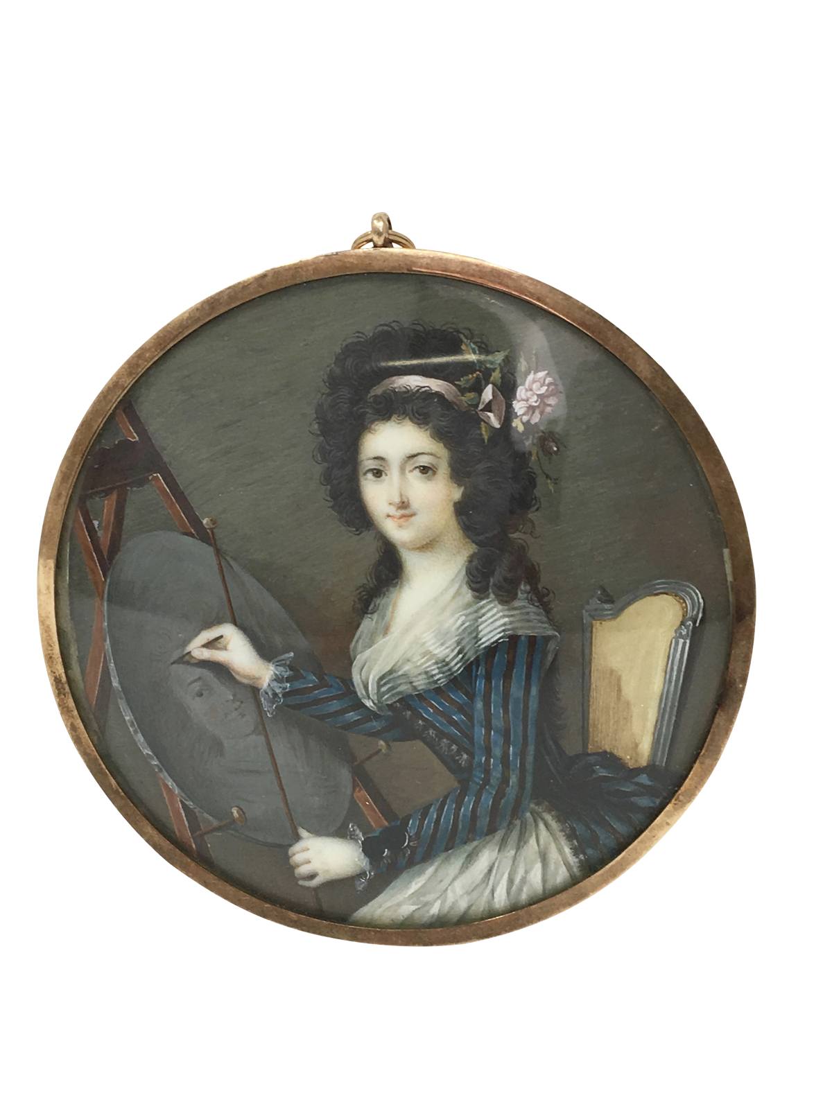 18th Century Portrait Miniature of a Female Artist - Hold for Greg - Helen Storey Antiques