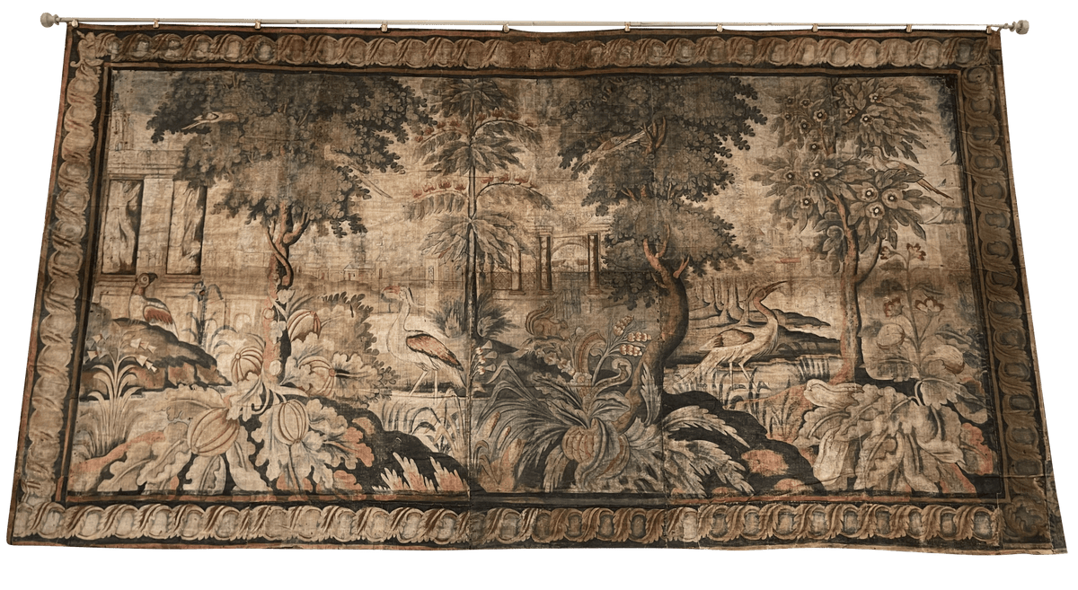 18th Century Rare Room - Size Louis XV &quot;Tolie Peinte&quot; Tapestry - Helen Storey Antiques
