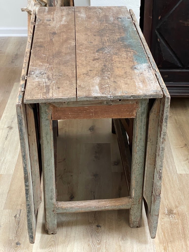 18th Century Swedish Gustavian Drop - Leaf Table - Helen Storey Antiques