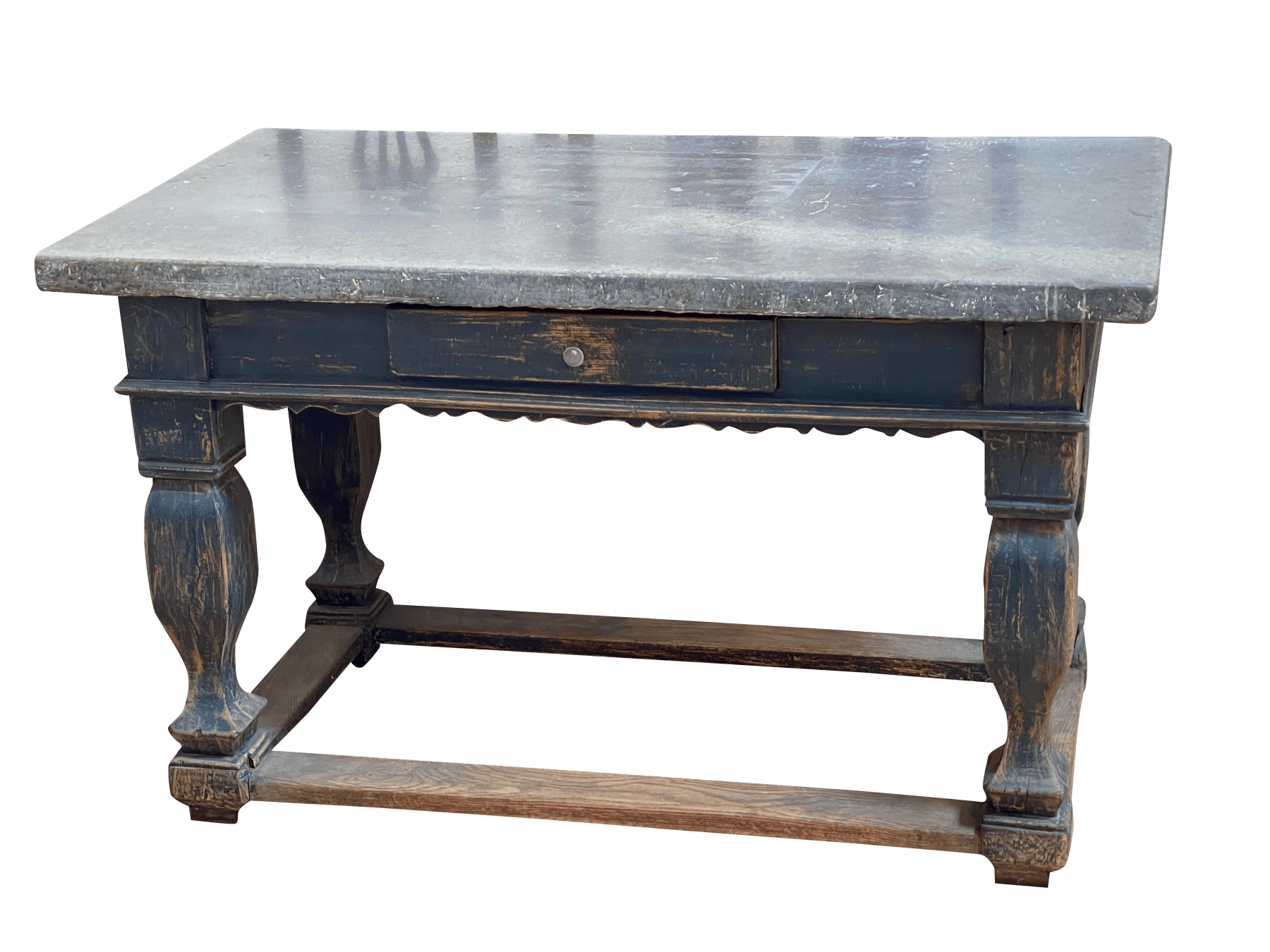 18th Century Swedish Oland Stone Top Table