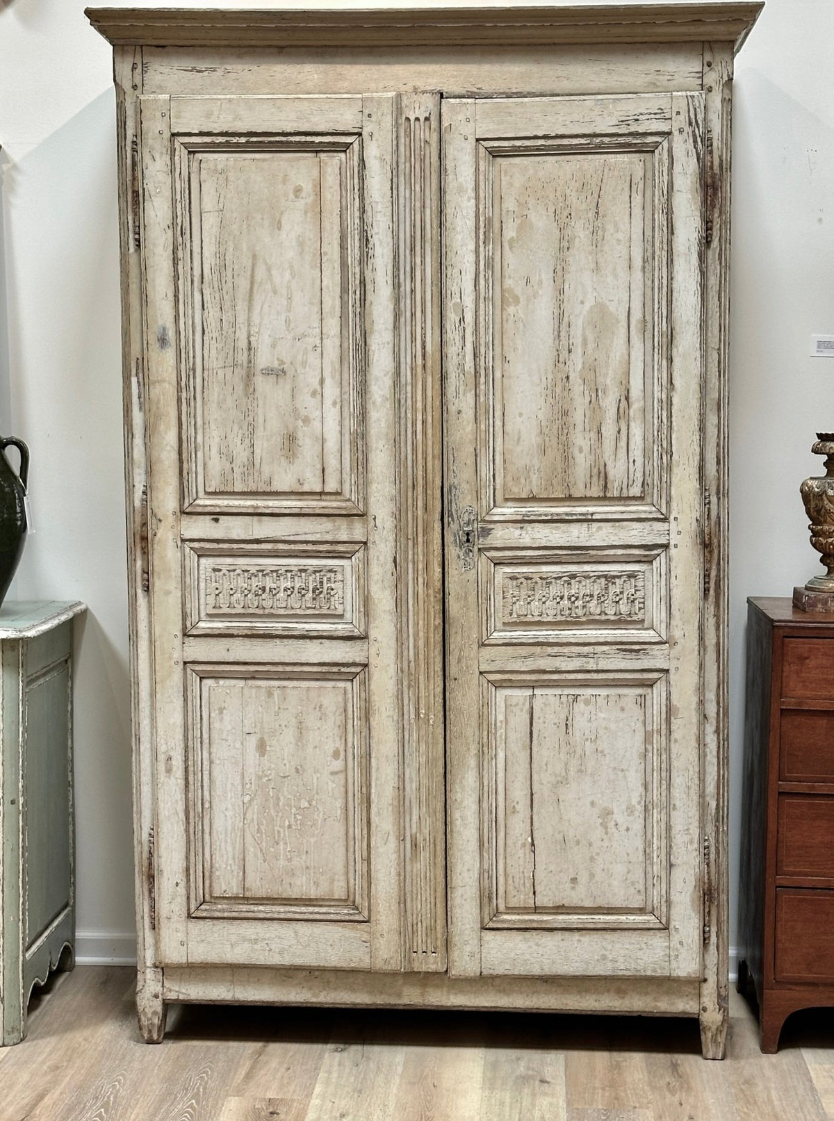 18th Century Swedish Painted Armoire, c. 1780 - Helen Storey Antiques