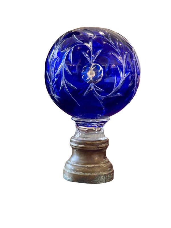 19th Century Baccarat Hand-Cut Boulle d'Escaliere