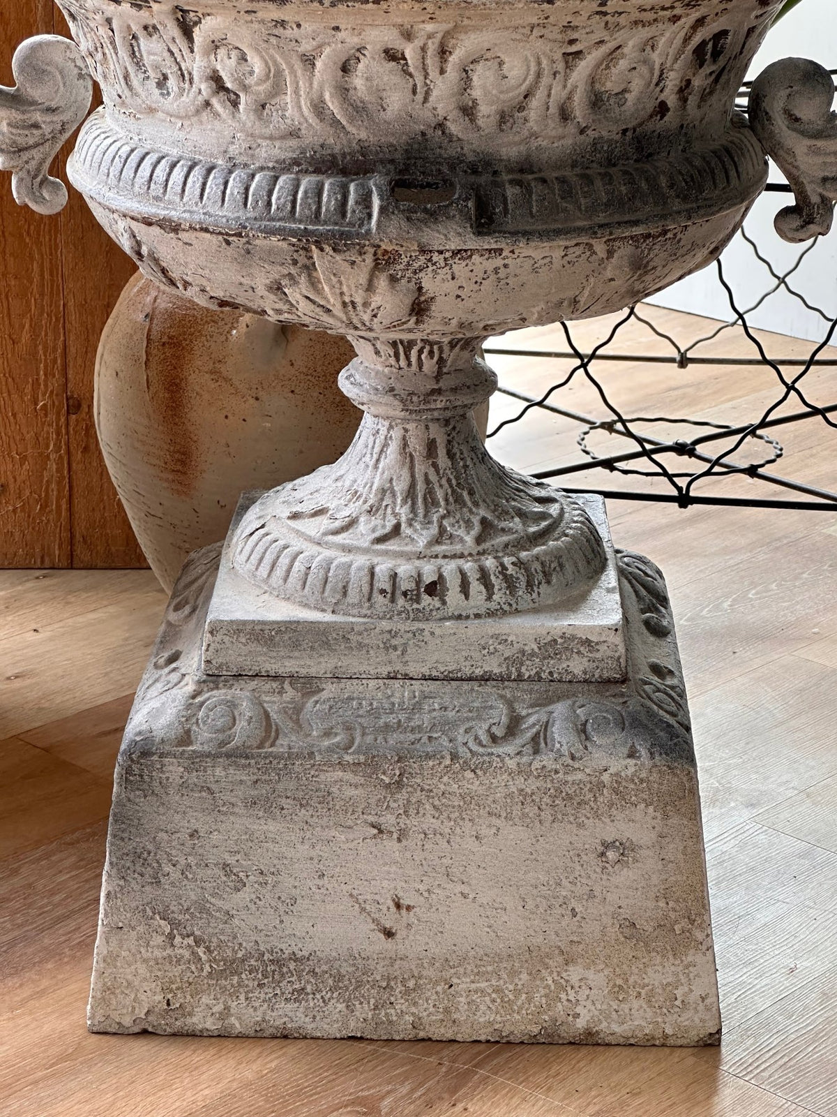 19th Century French Iron Garden Urn - Helen Storey Antiques