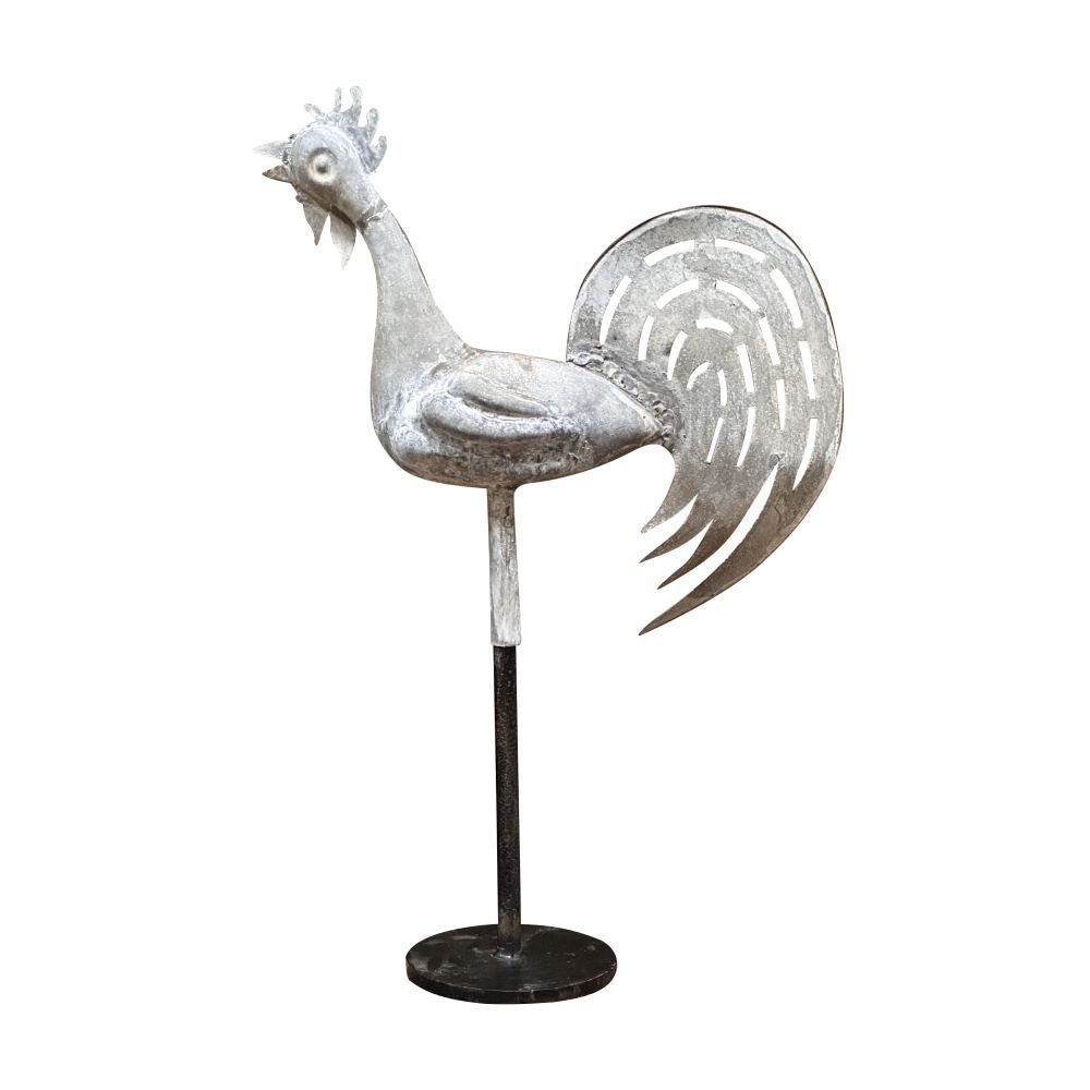 19th Century French Provincial Zinc Rooster - Helen Storey Antiques