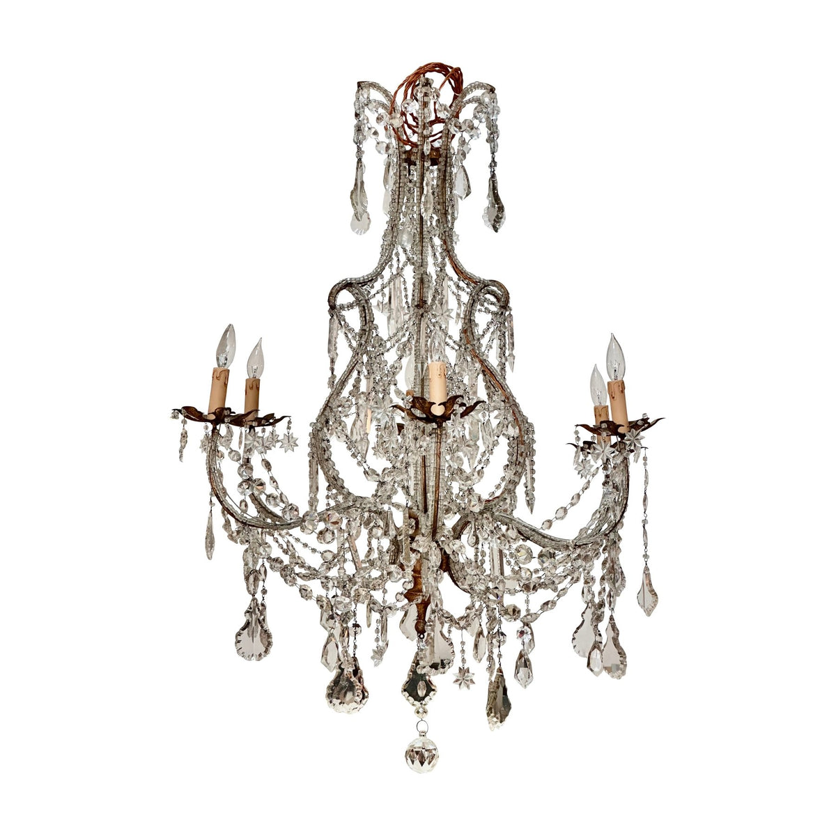 19th Century Italian Six - Light Chandelier - Helen Storey Antiques