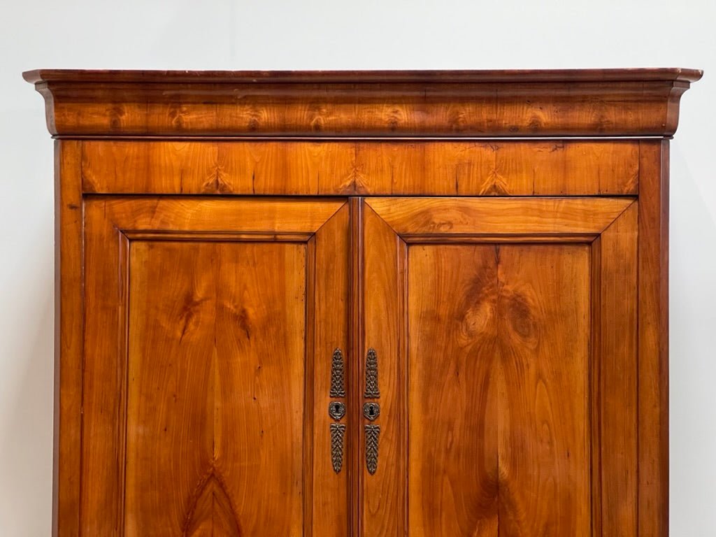 19th Century Louis Philippe Cherry Wood Armoire - Helen Storey Antiques