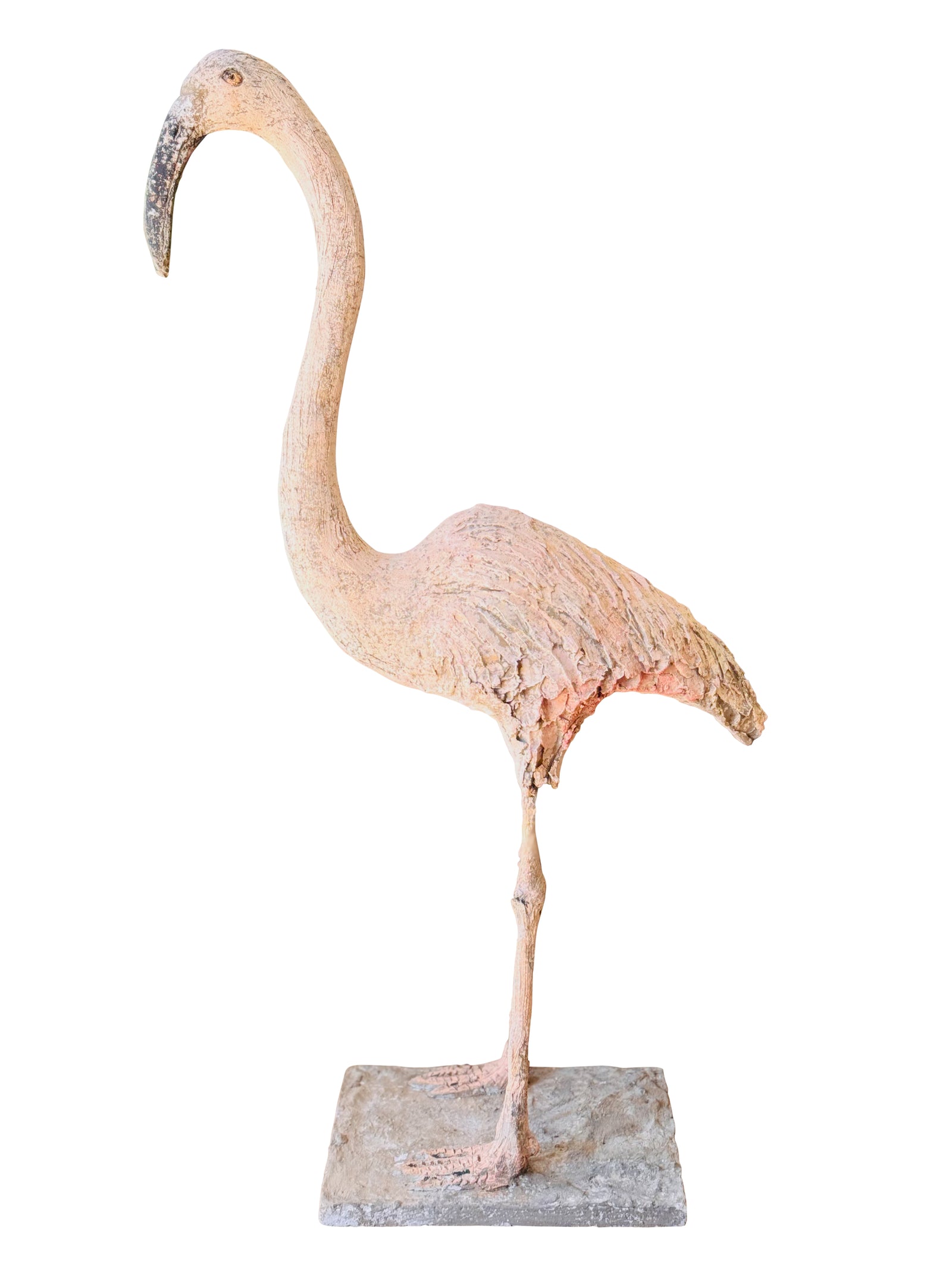 Delightful Life-size French Flamingo Sculpture