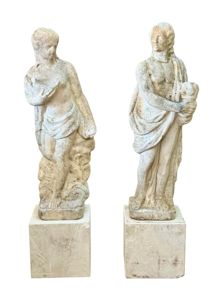Renaissance Period Marble Statues, 15th-16th Century