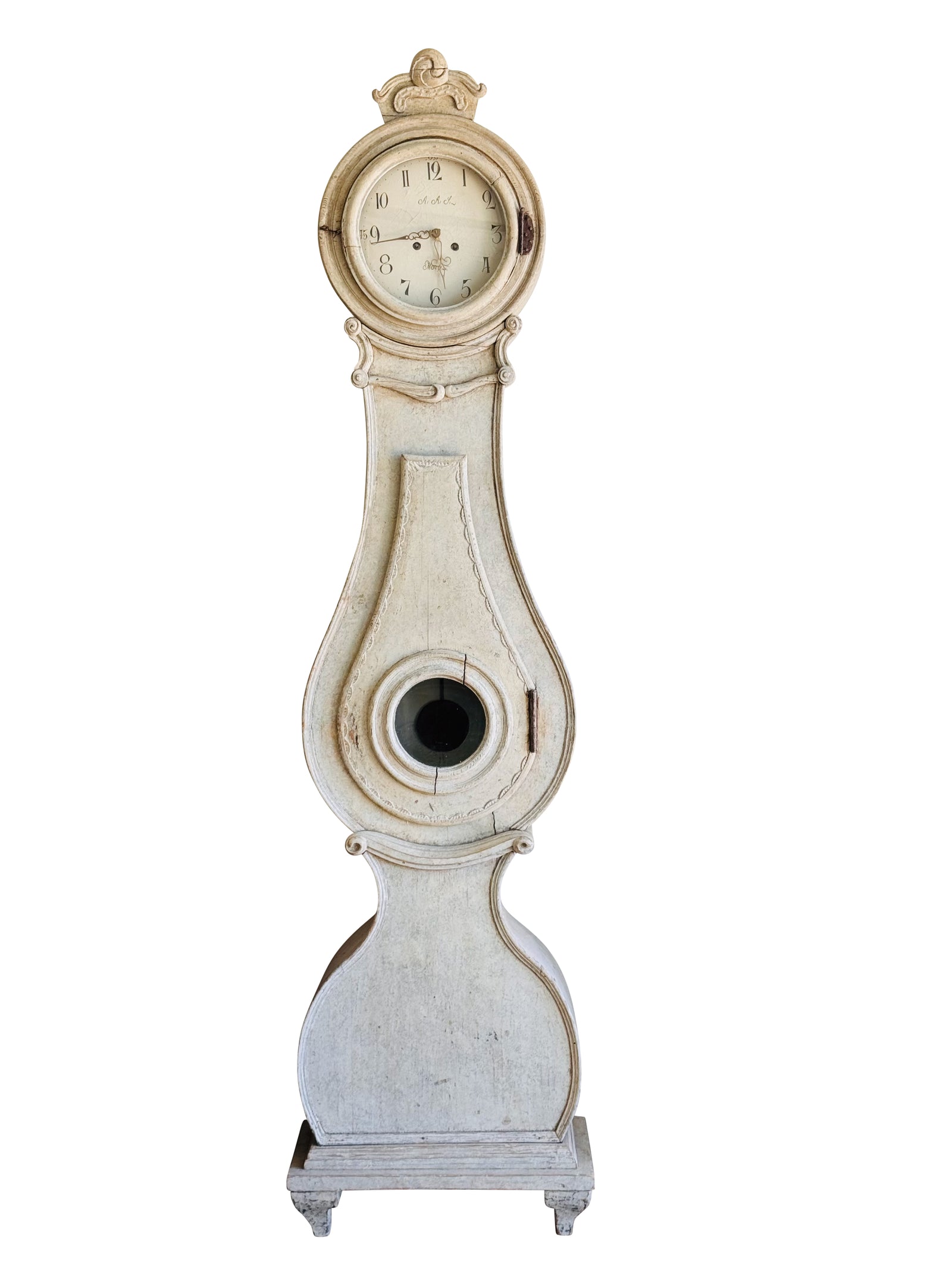 Swedish Fryksdahl Mora clock, c. 1820