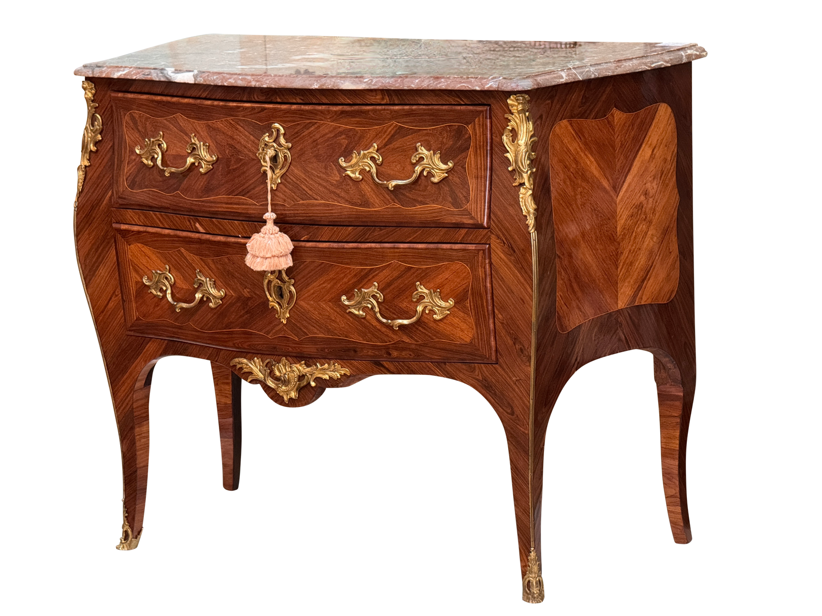Louis XV Period Bombé Commode, Stamped J. Bircklé, Paris, Circa 1760
