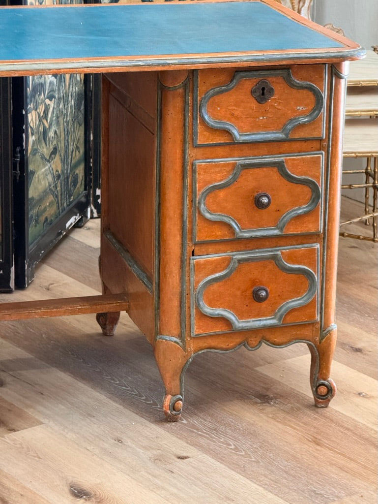 Exceptional 18th Century French Provincial Polychrome Desk - On Hold