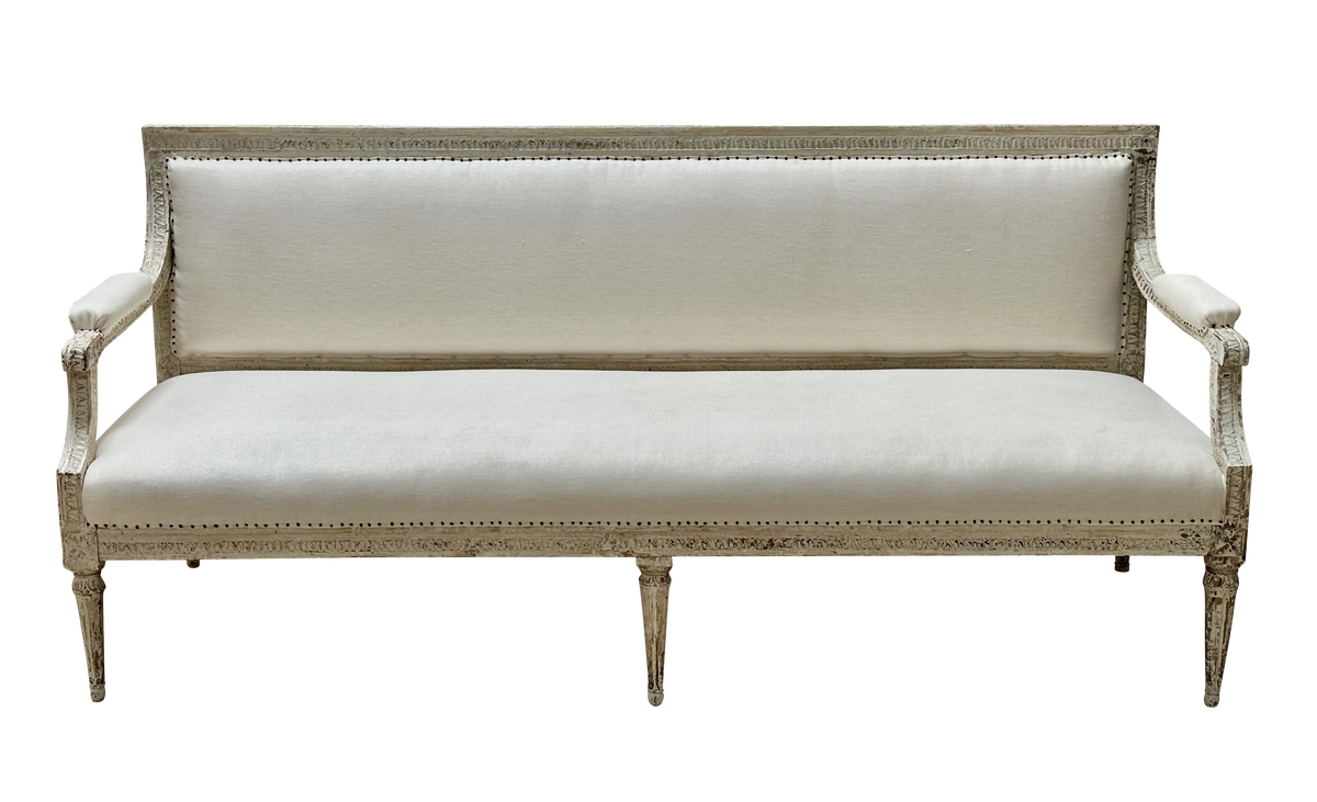 A Swedish Neoclassical Style Sofa, Late 18th- 19th century