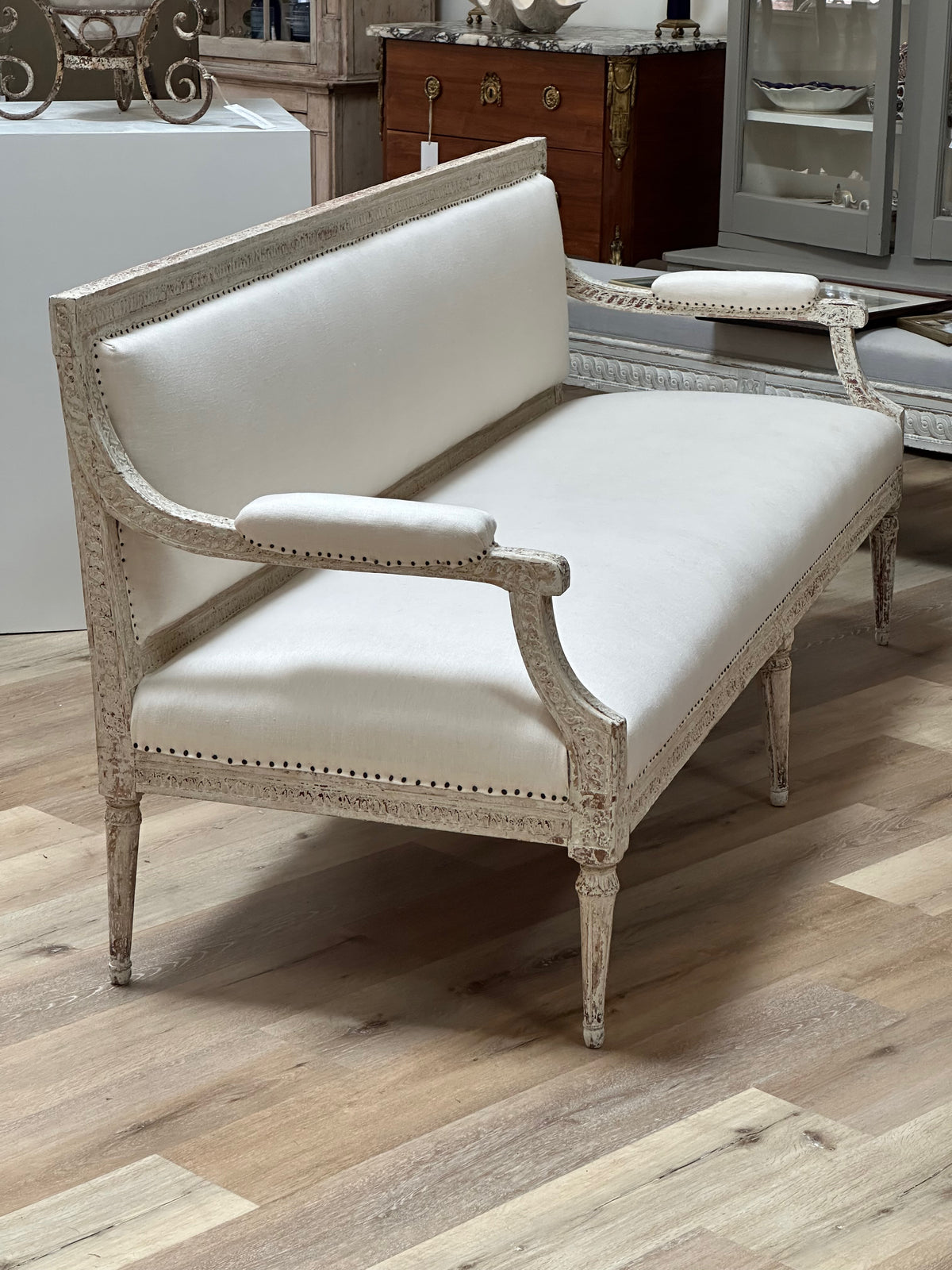 A Swedish Neoclassical Bench / Settee   Late 18th- 19th century