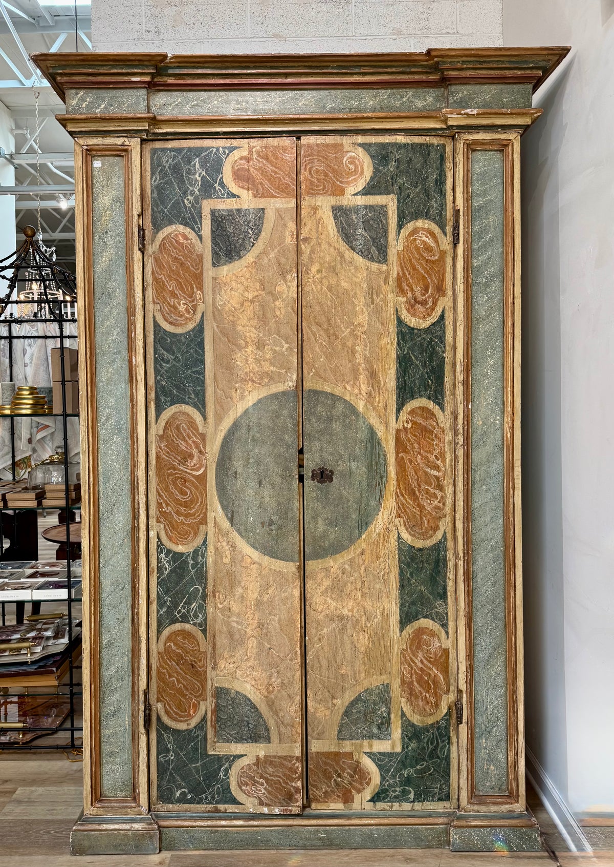Italian painted armoire, Tuscany 18th Century