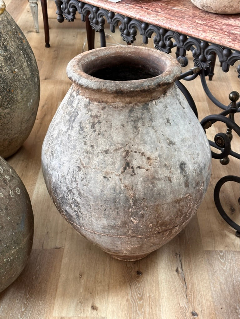 19th Century Spanish Terra Cotta Olive Jar/Vessel