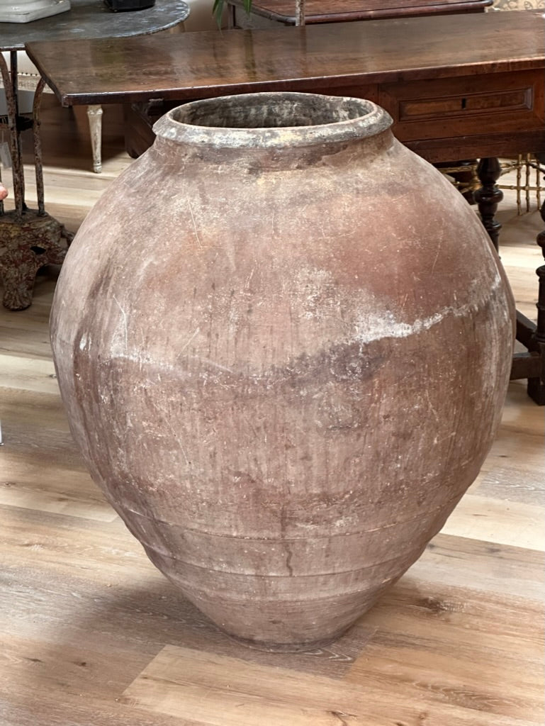 Large 19th Century Terra Cotta Olive Jar/Vessel