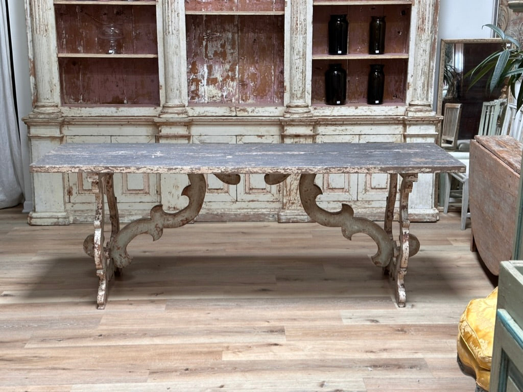 Italian Dining Table or Console, Sofa Table, 18th - 19th Century - On Hold