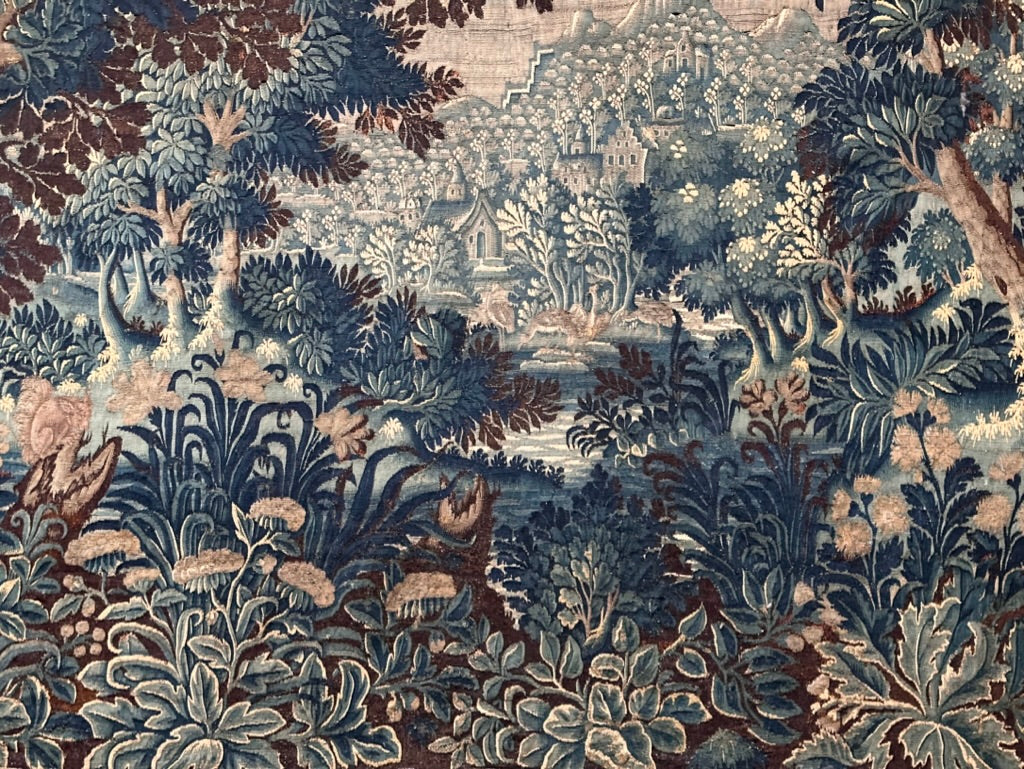 Stunning Flemish Verdure Tapestry Oudenaard, Wool &amp; Silk, 17th Century