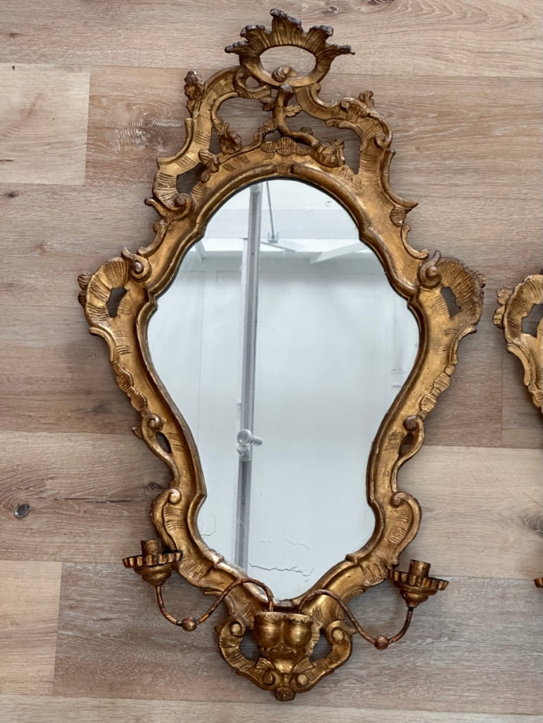 Pair 18th C. Venetian Mirrors