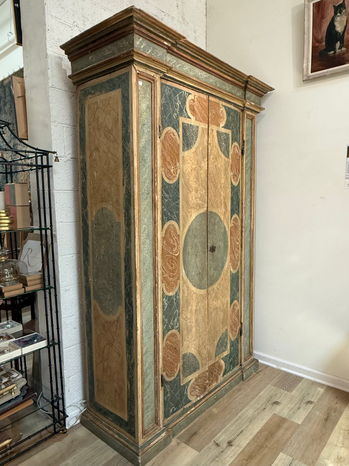 Italian painted armoire, Tuscany 18th Century