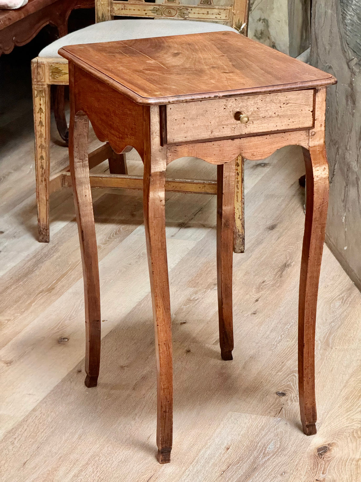 A charming, small Louis XV Provincial walnut occasional table