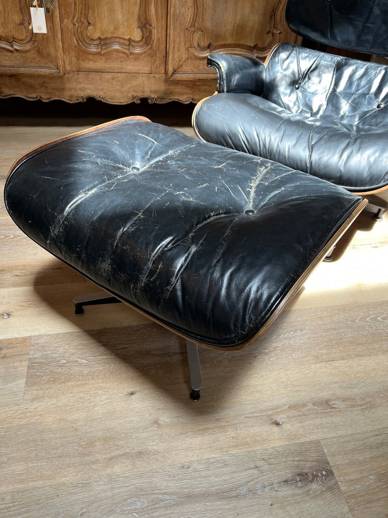 Vintage Eames Rosewood Lounge Chair, c. 1965