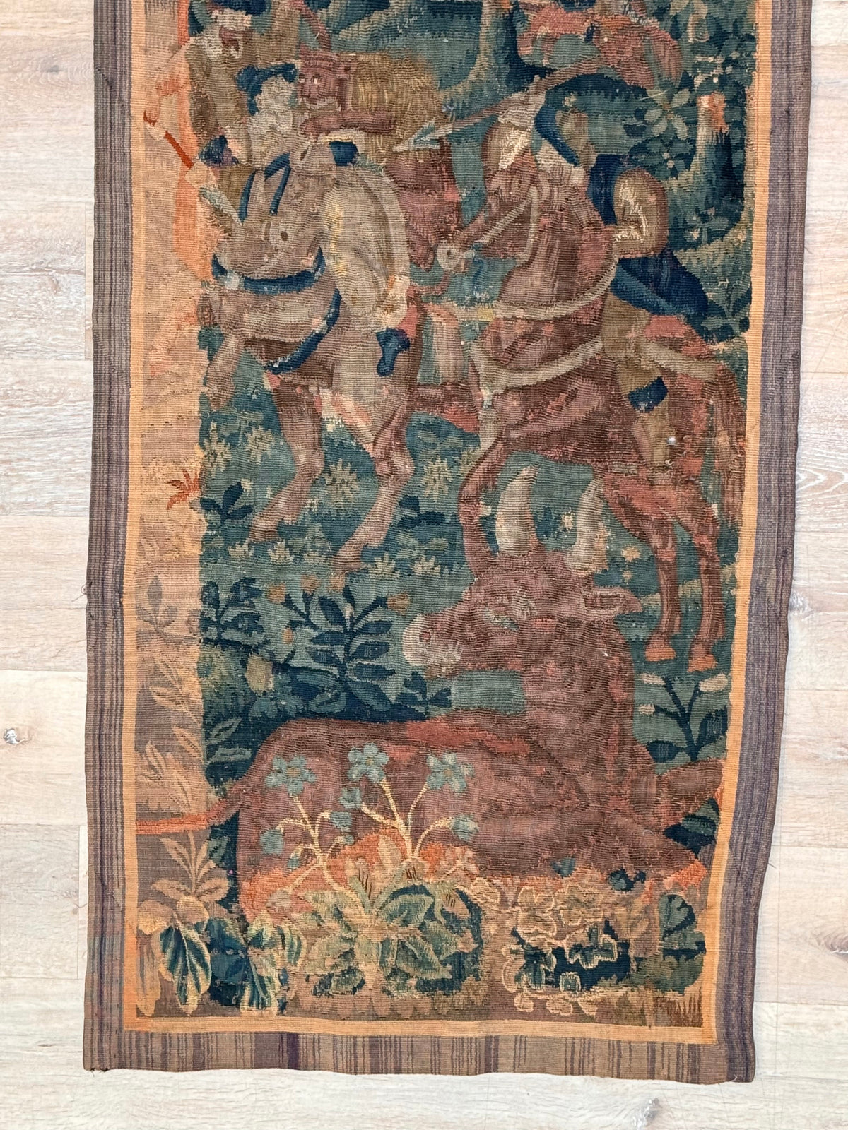 Flemish Tapestry Verdure Fragment, 17th Century