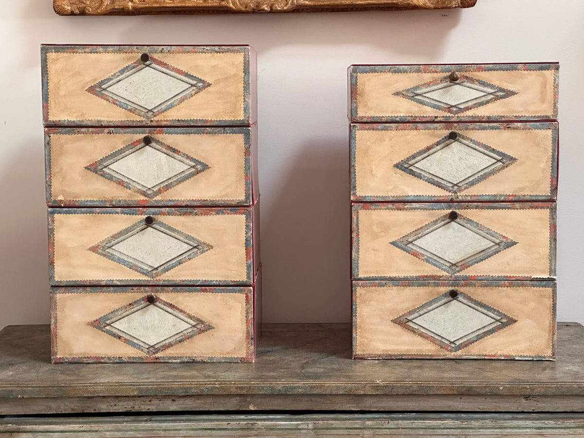 Late 19th Century French Cardboard File Boxes